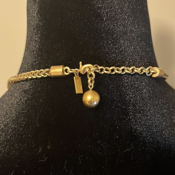 Kate Spade Crystal beaded statement necklace with bronze adjustable chain - Picture 3 of 5